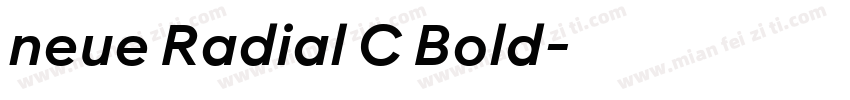 neue Radial C Bold字体转换